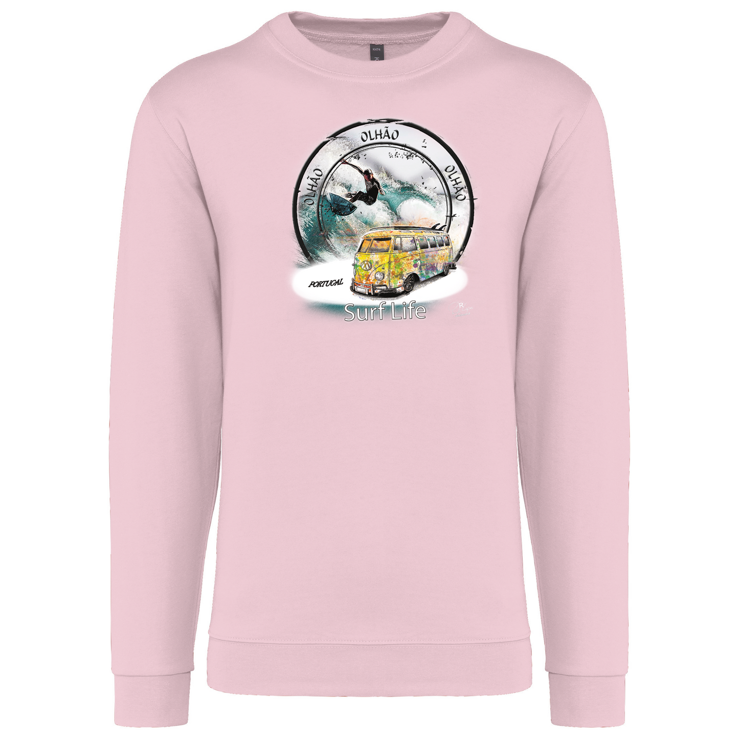 Sweatshirt Kariban sem Capuz Surf Life Olhão