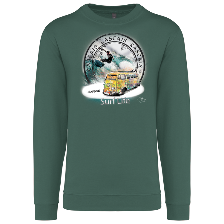 Sweatshirt Kariban sem Capuz Surf Life Cascais
