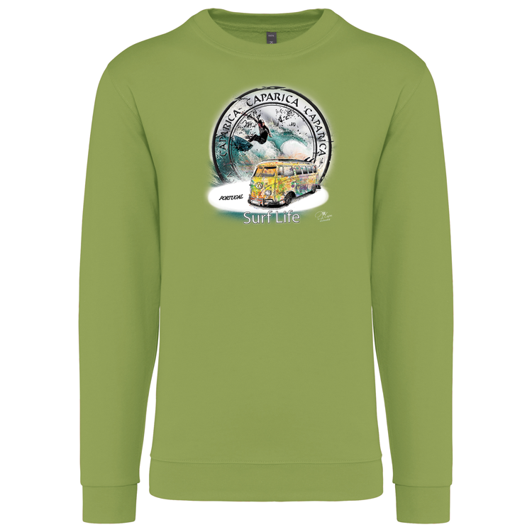Sweatshirt Kariban sem Capuz Surf Life Caparica