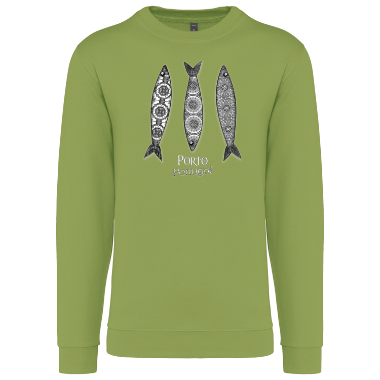Sweatshirt Kariban sem Capuz 3 Sardinhas Porto
