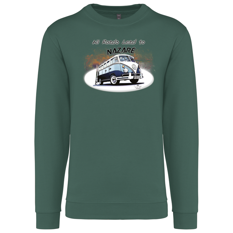 Sweatshirt Kariban sem Capuz All Roads Lead to Nazaré