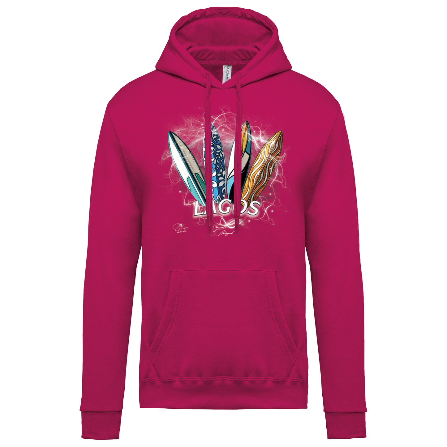 Sweatshirt Kariban com Capuz Surfboards Lagos