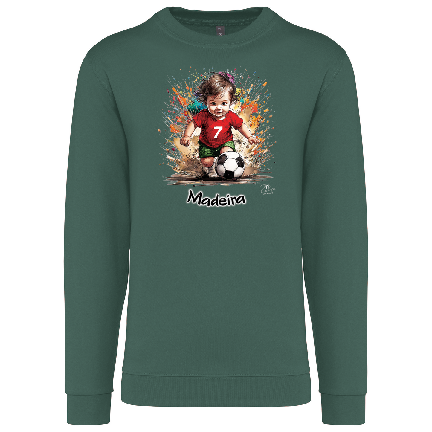 Sweatshirt Kariban sem Capuz 7 Madeira
