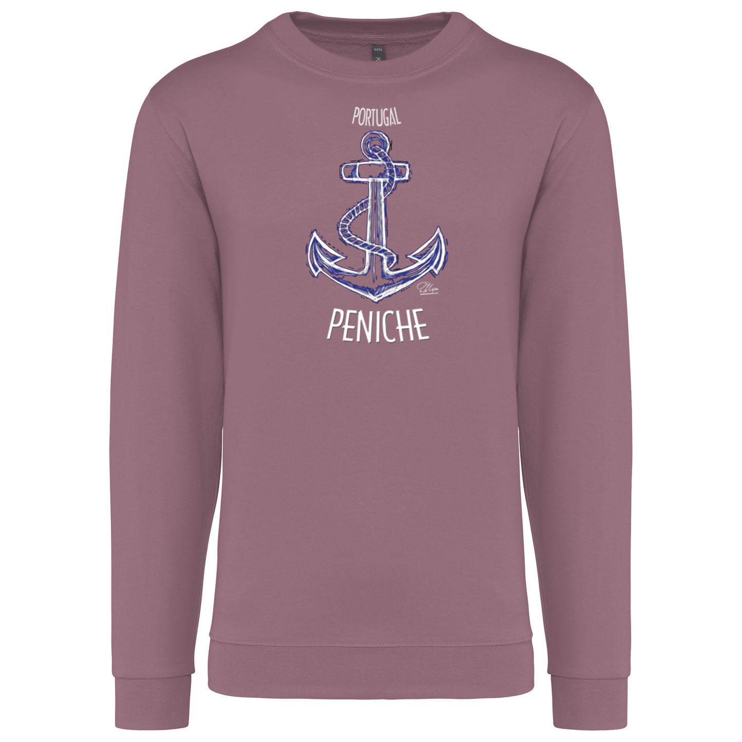 Sweatshirt Kariban sem Capuz Âncora Peniche