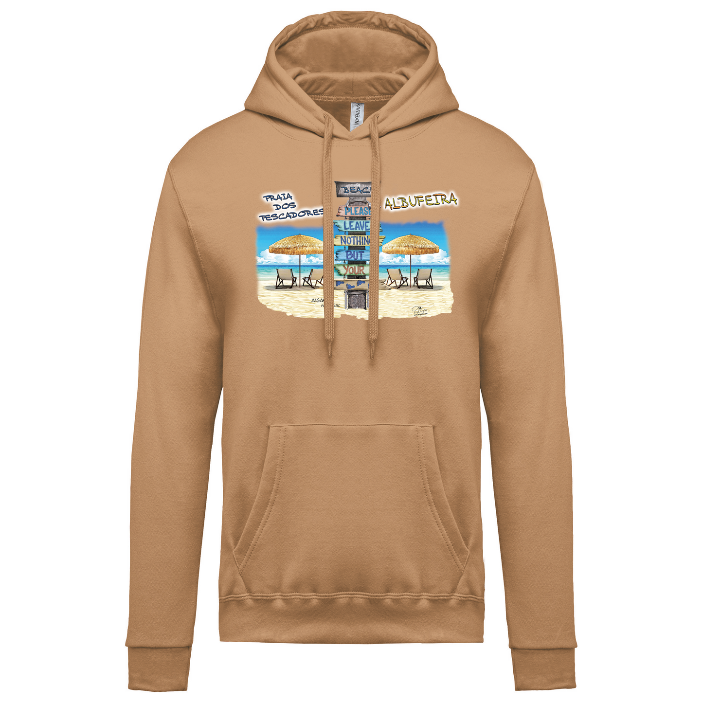 Sweatshirt Kariban com Capuz Pegadas Albufeira