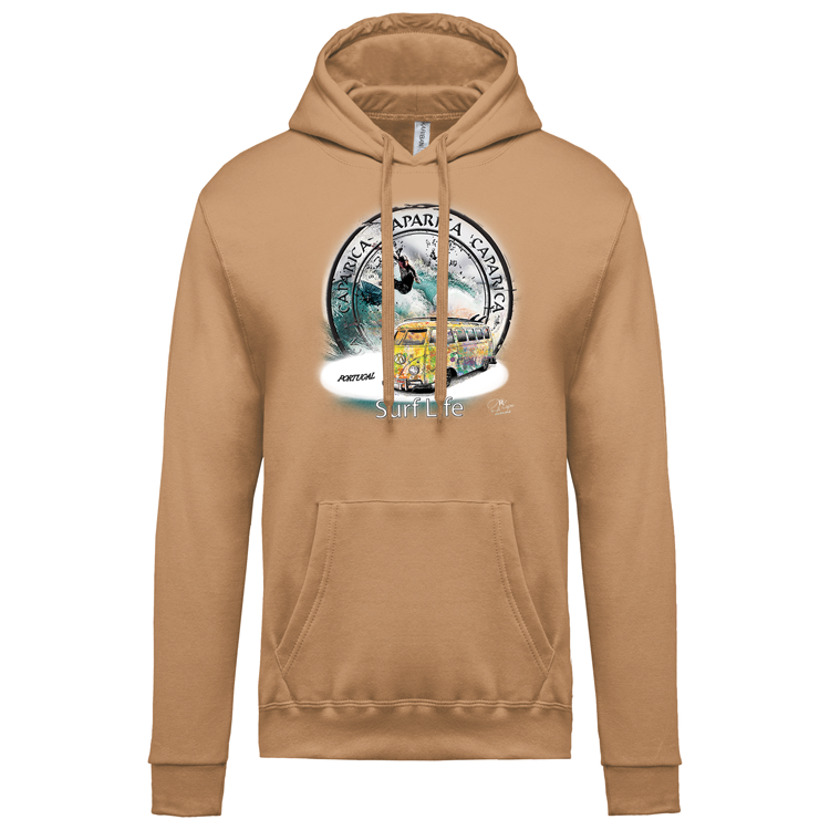 Sweatshirt Kariban com Capuz Surf Life Caparica