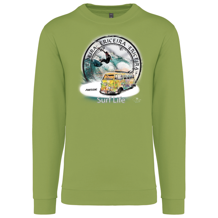 Sweatshirt Kariban sem Capuz Surf Life Ericeira