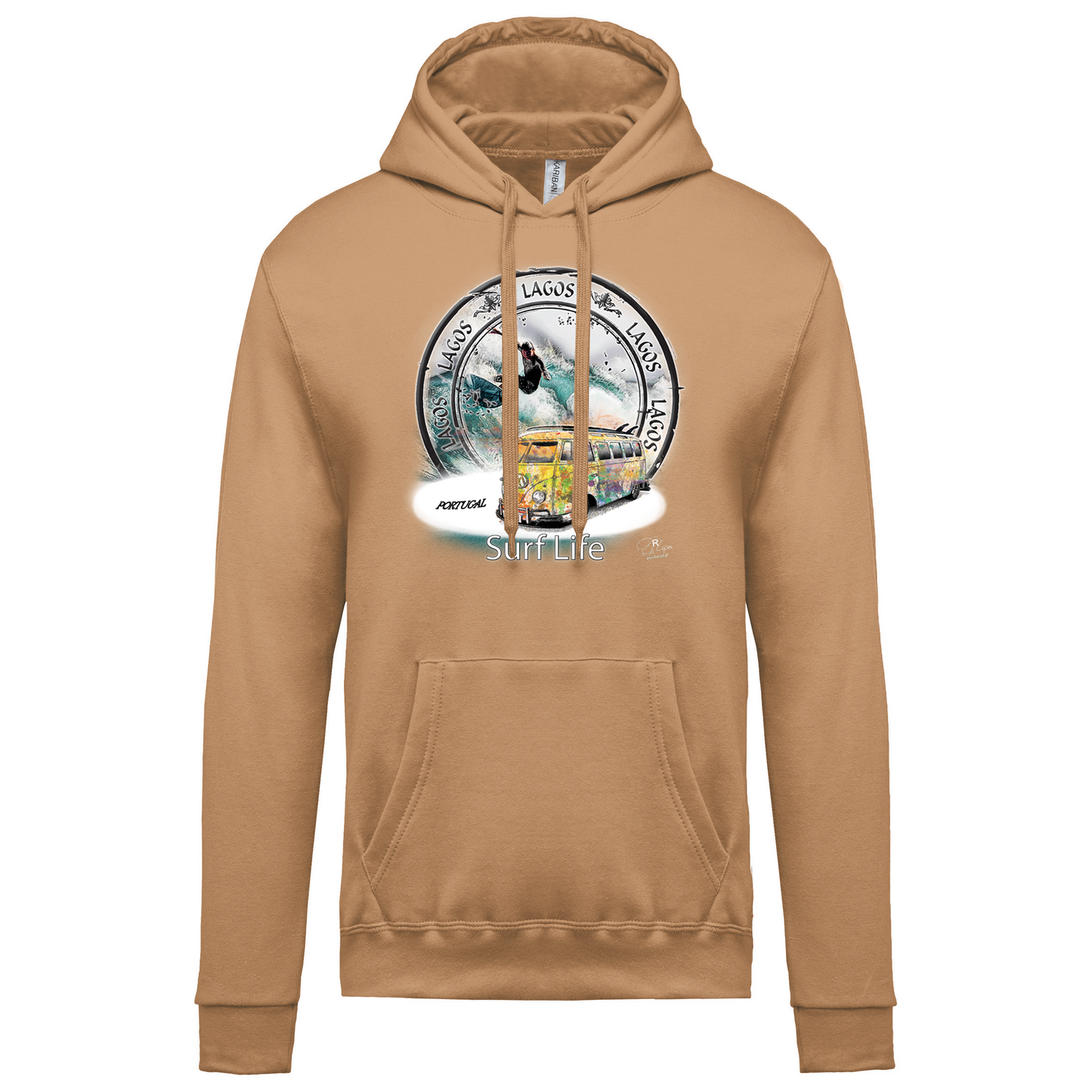 Sweatshirt Kariban com Capuz Surf Life Lagos