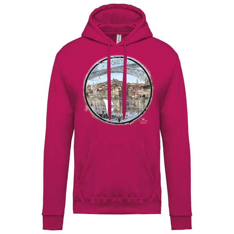 Sweatshirt Kariban com Capuz Selo Porto