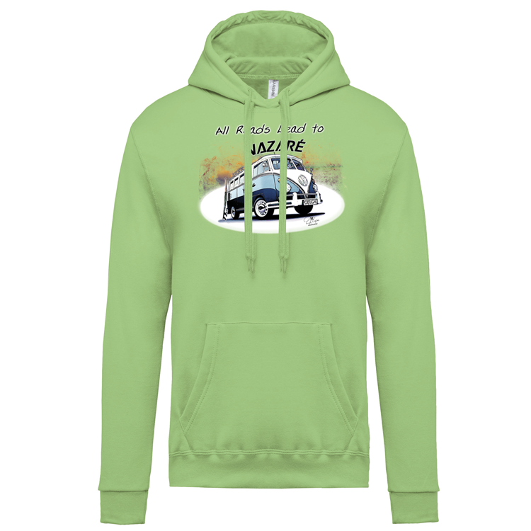 Sweatshirt Kariban com Capuz All Roads Lead to Nazaré