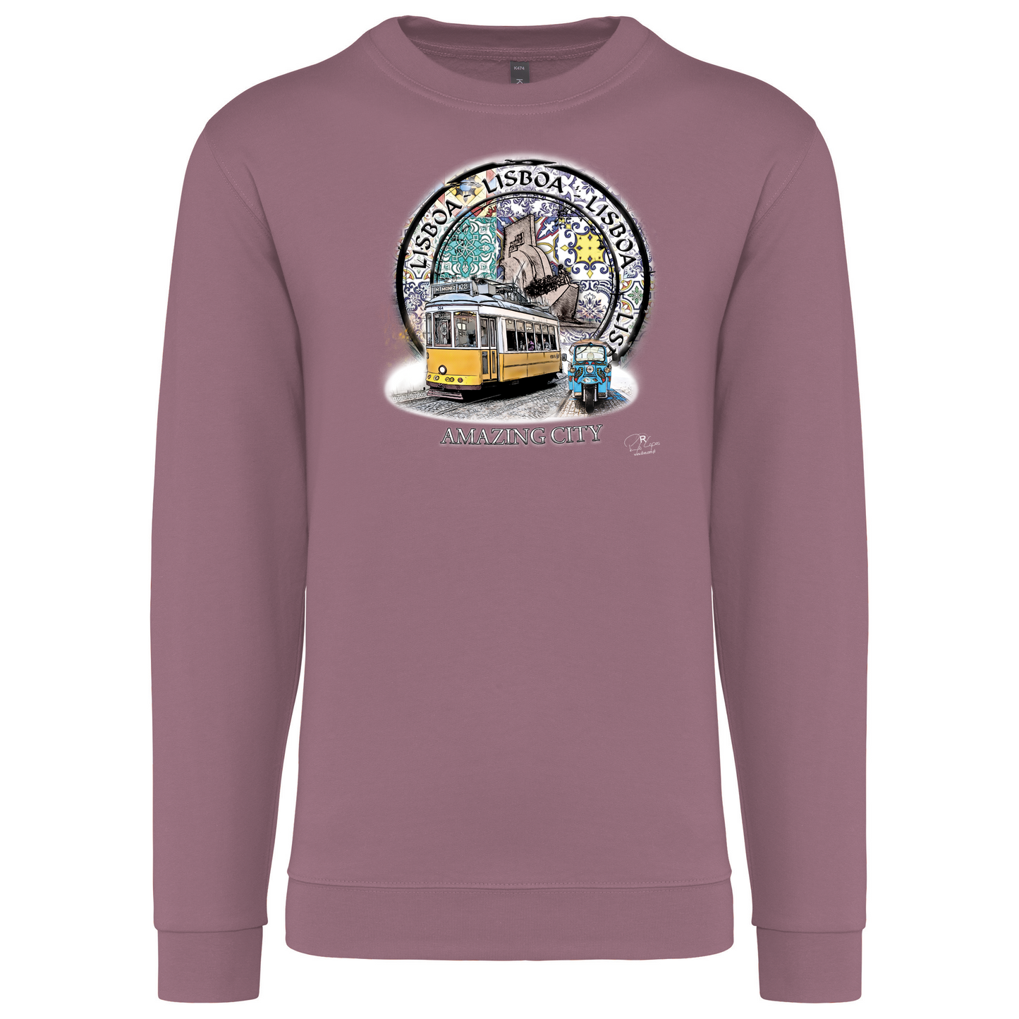 Sweatshirt Kariban sem Capuz Amazing City Lisboa