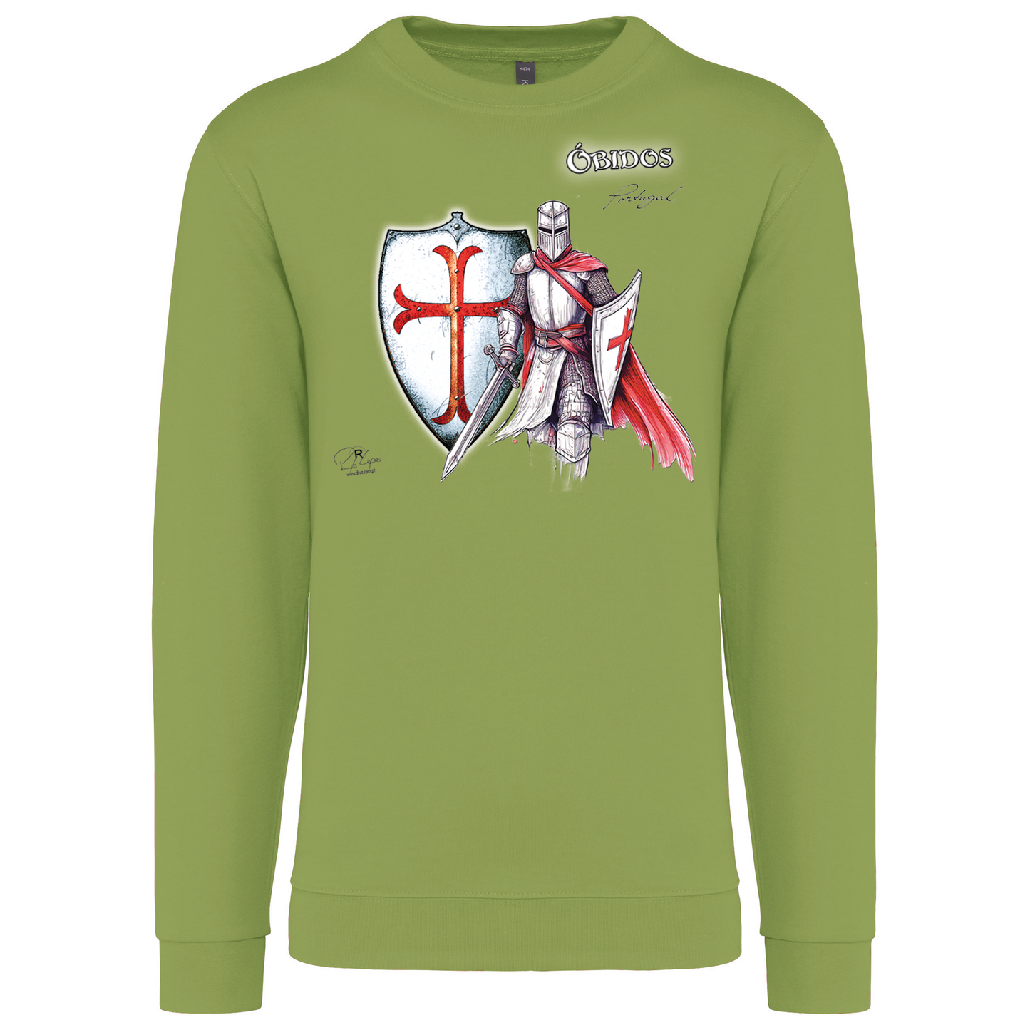 Sweatshirt Kariban sem Capuz Templário Óbidos