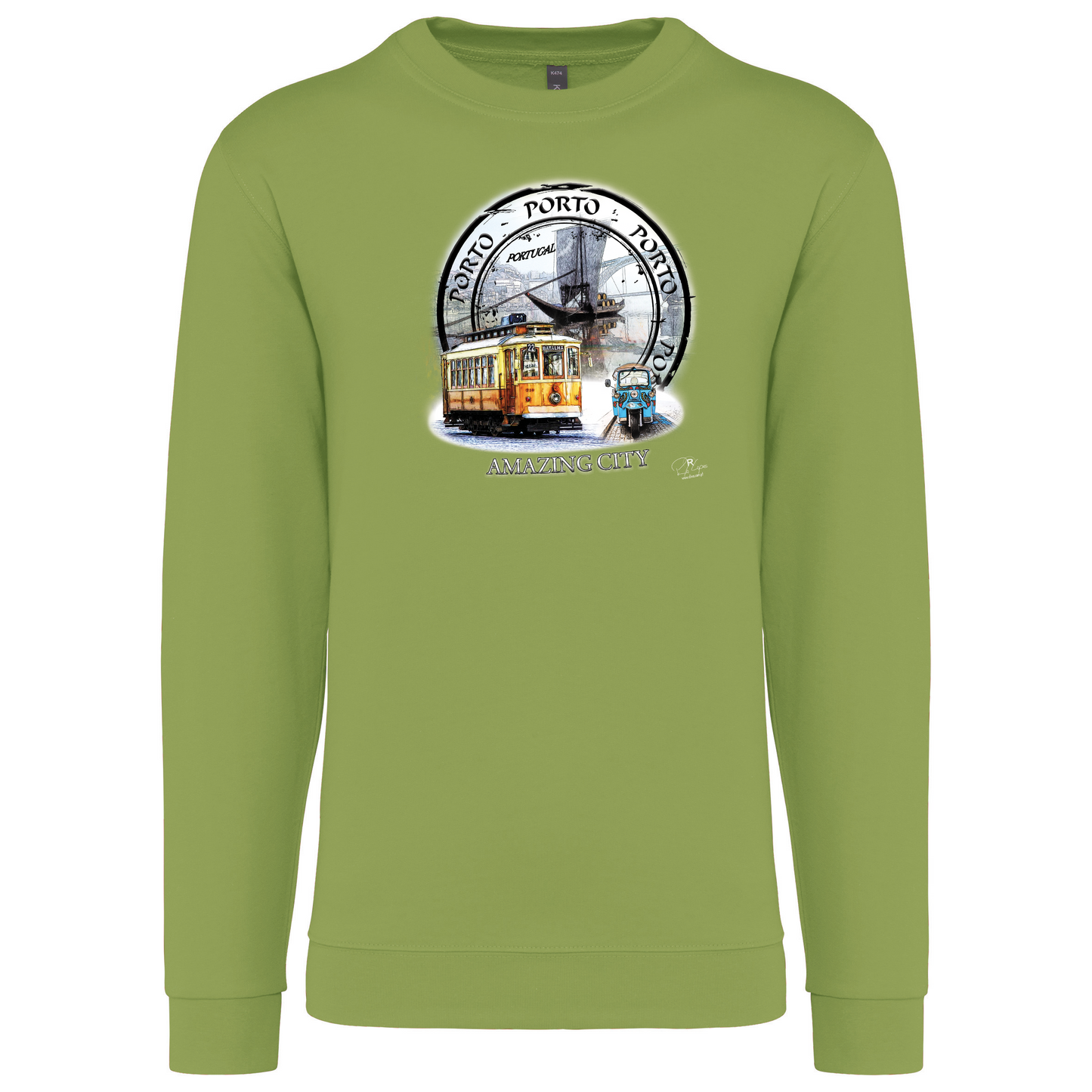 Sweatshirt Kariban sem Capuz Amazing City Porto