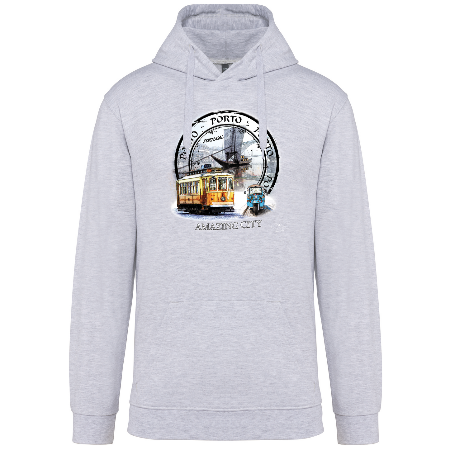 Sweatshirt Kariban com Capuz Amazing City Porto