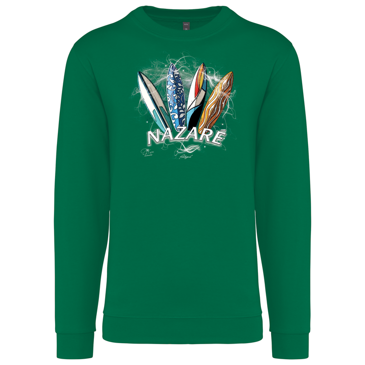 Sweatshirt Kariban sem Capuz Surfboards Nazaré