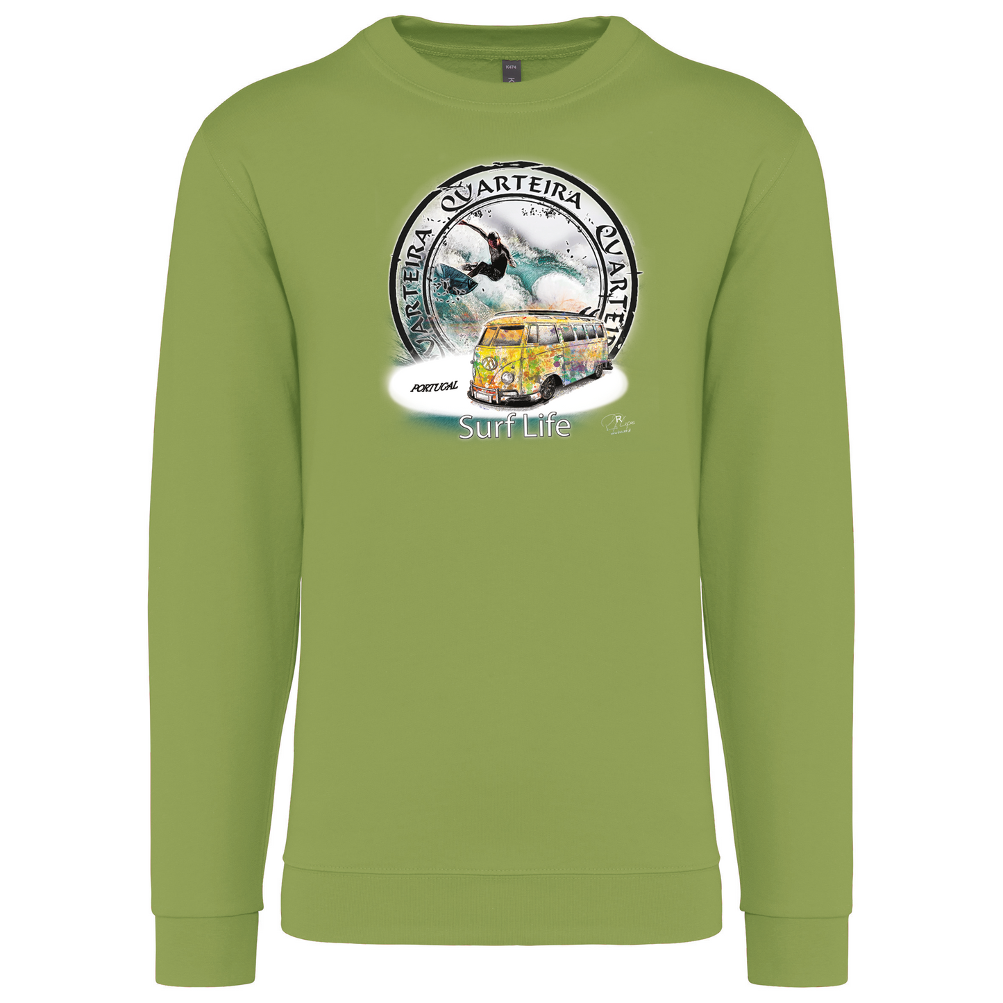 Sweatshirt Kariban sem Capuz Surf Life Quarteira
