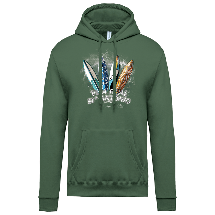 Sweatshirt Kariban com Capuz Surfboards Vila Real Stº António
