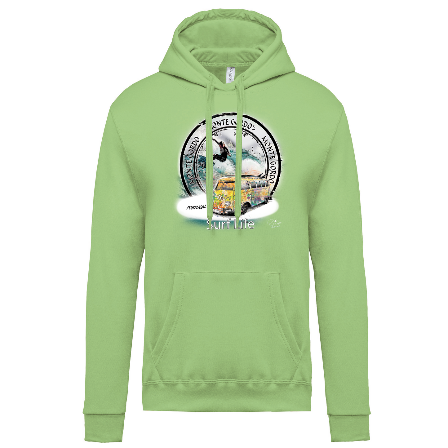 Sweatshirt Kariban com Capuz Surf Life Monte Gordo