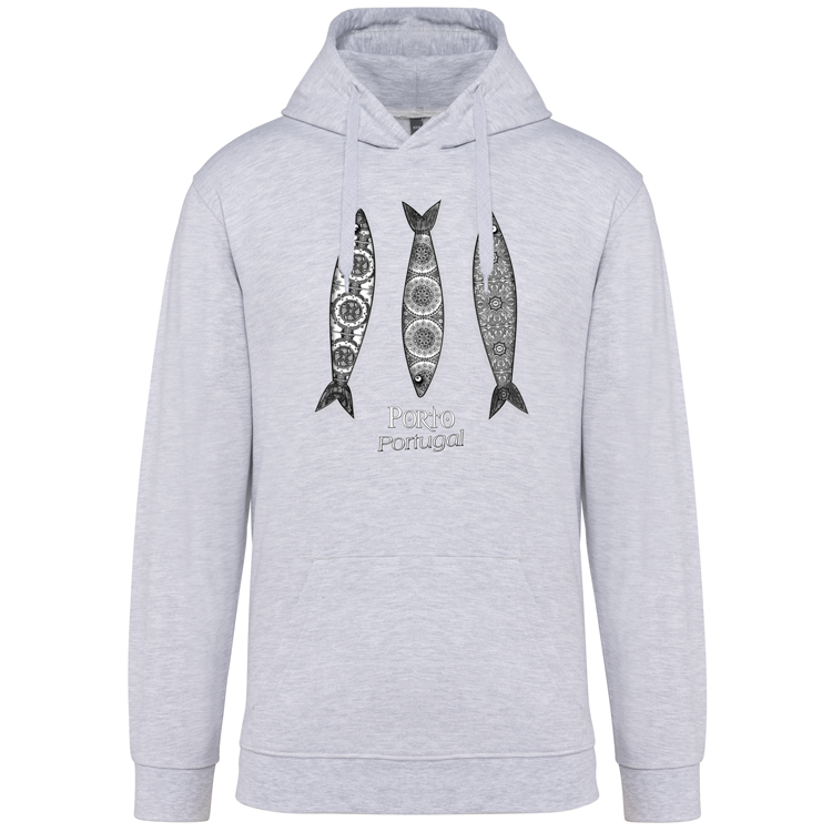 Sweatshirt Kariban com Capuz 3 Sardinhas Porto