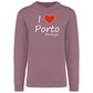 Sweatshirt Kariban sem Capuz I Love Porto