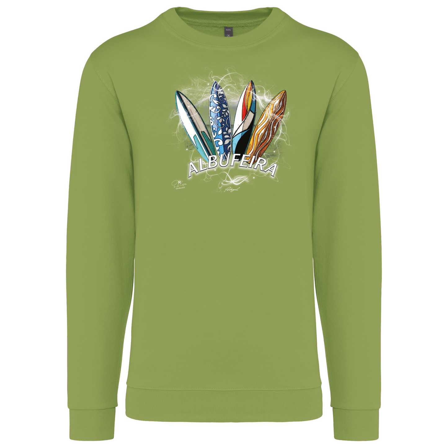 Sweatshirt Kariban sem Capuz Surfboards Albufeira
