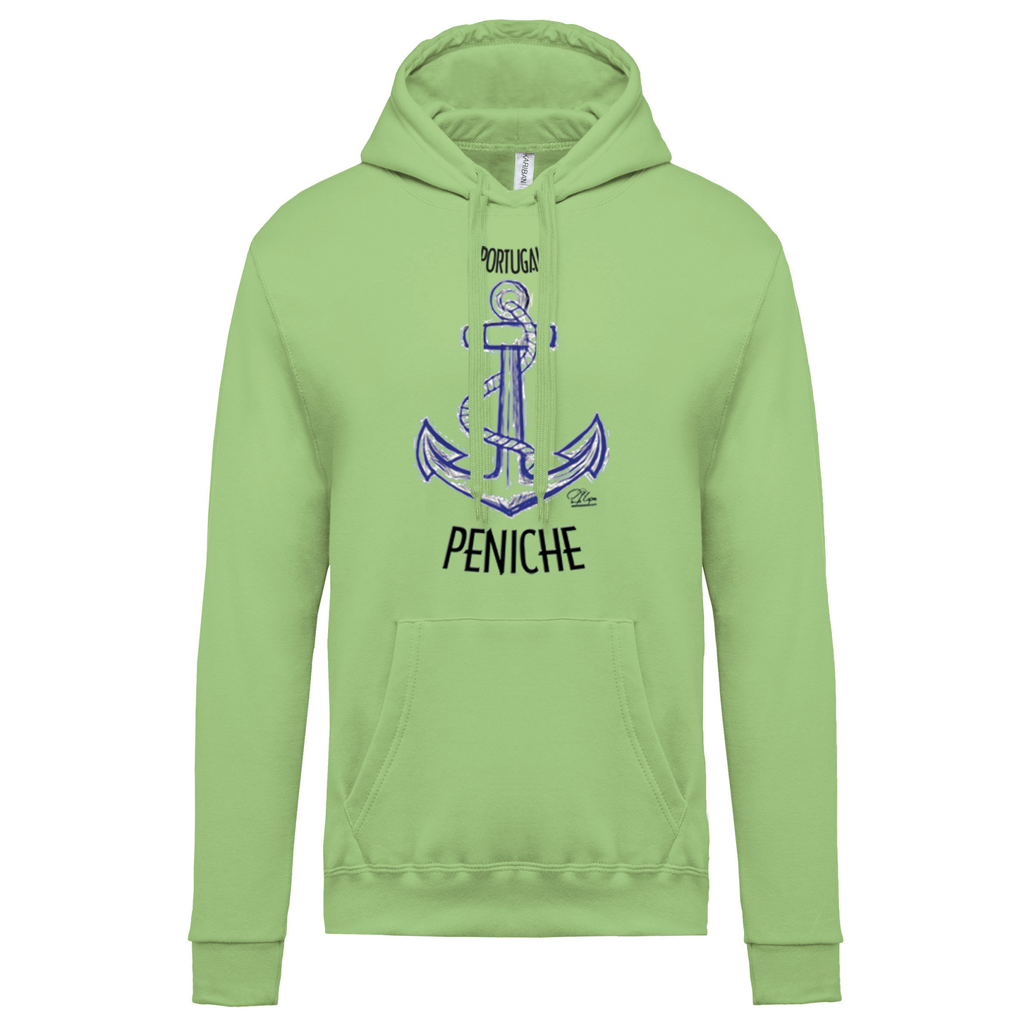 Sweatshirt Kariban com Capuz Âncora Peniche