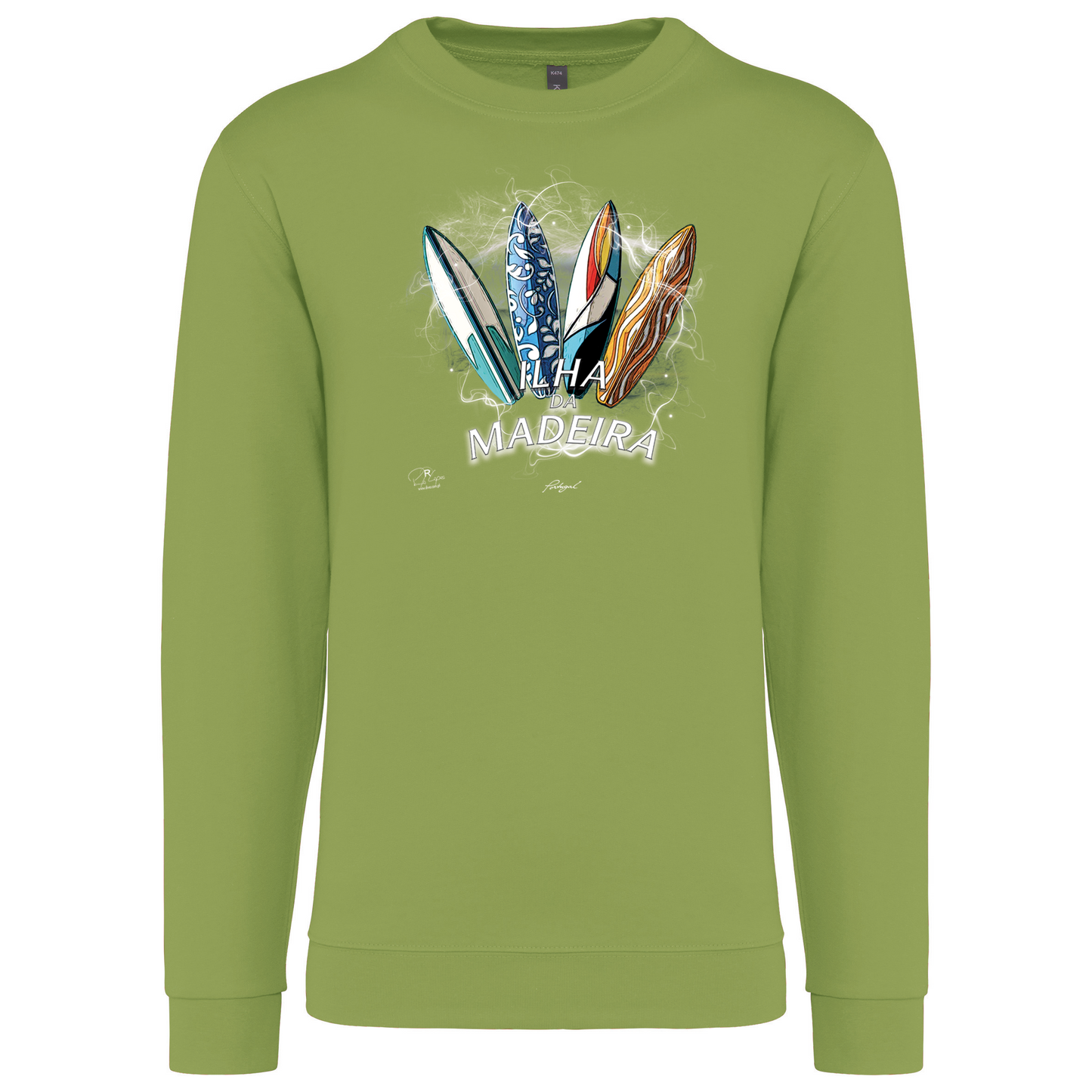 Sweatshirt Kariban sem Capuz Surfboards Ilha da Madeira