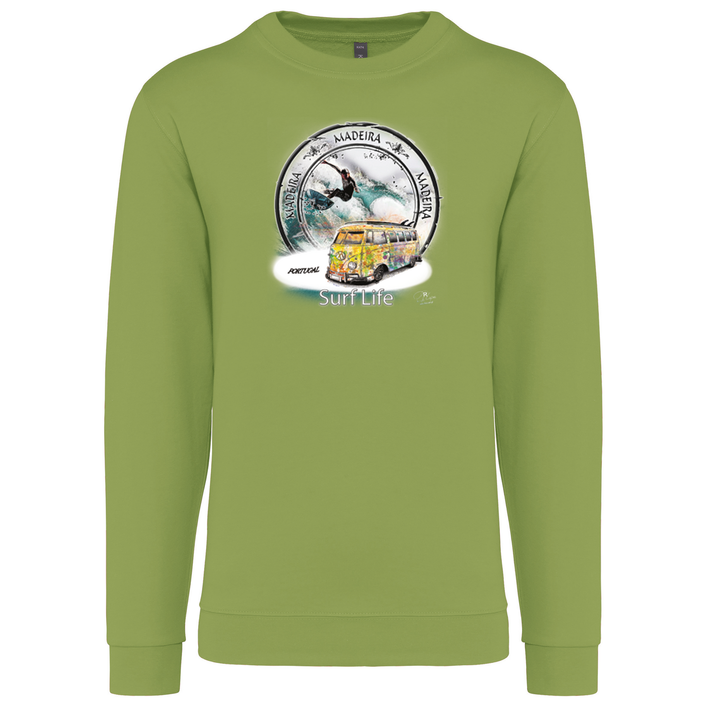 Sweatshirt Kariban sem Capuz Surf Life Ilha da Madeira
