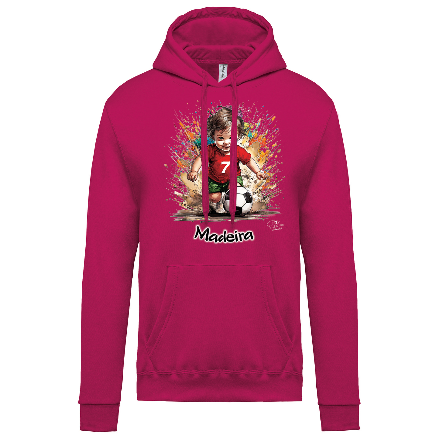Sweatshirt Kariban com Capuz 7 Madeira