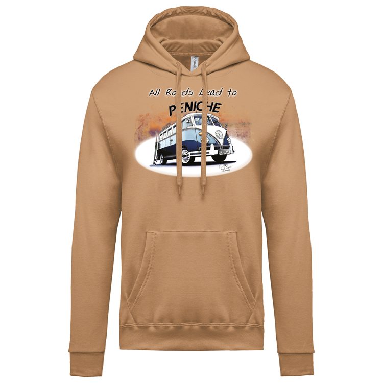 Sweatshirt Kariban com Capuz All Roads Lead to Peniche