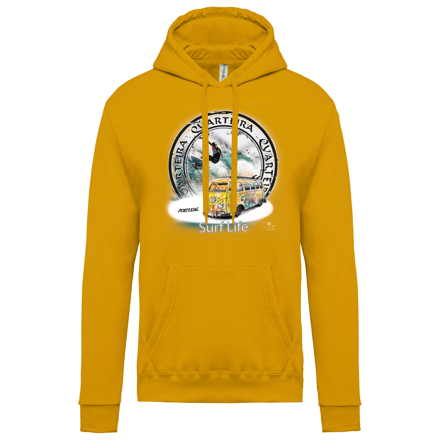 Sweatshirt Kariban com Capuz Surf Life Quarteira