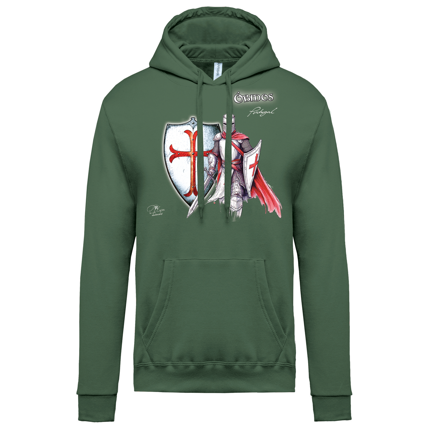 Sweatshirt Kariban com Capuz Templário Óbidos