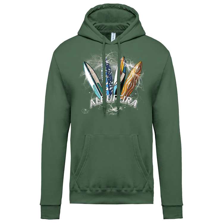 Sweatshirt Kariban com Capuz Surfboards Albufeira