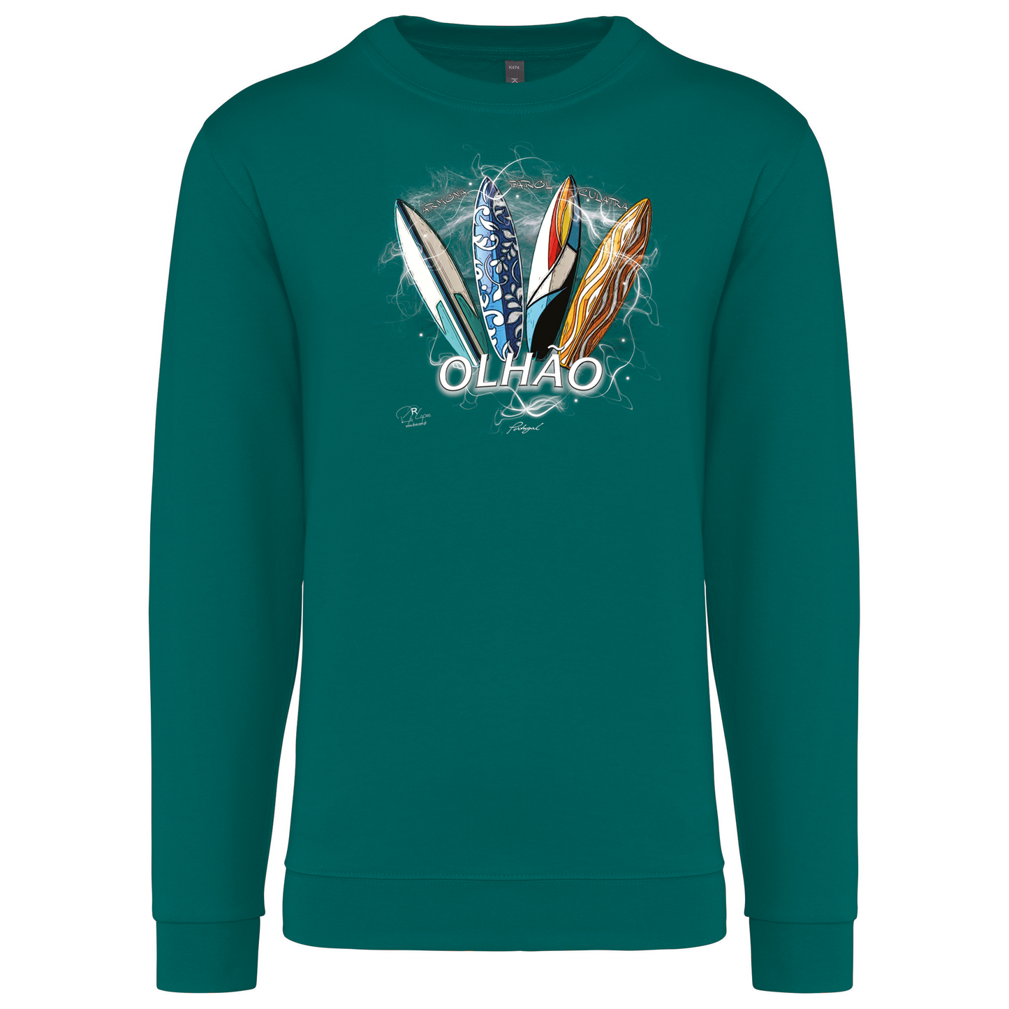 Sweatshirt Kariban sem Capuz Surfboards Olhão