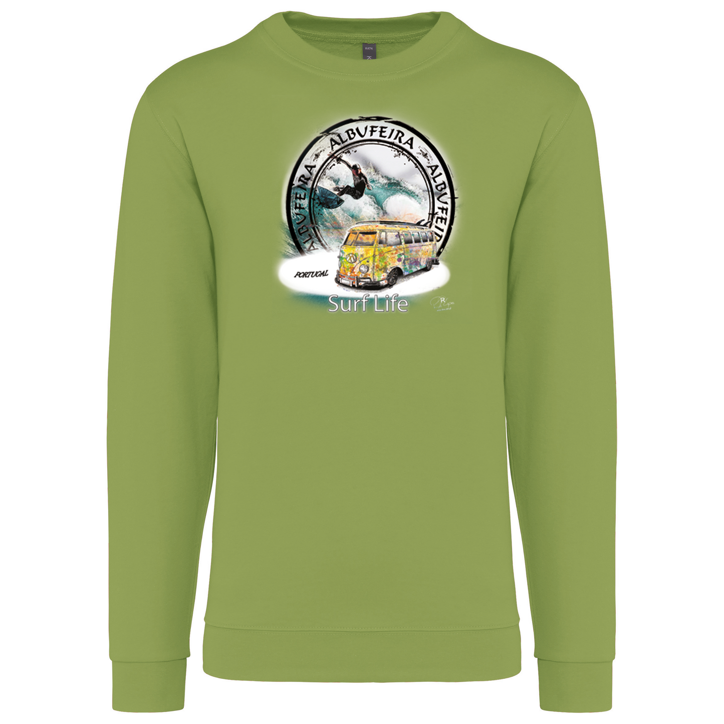 Sweatshirt Kariban sem Capuz Surf Life Albufeira