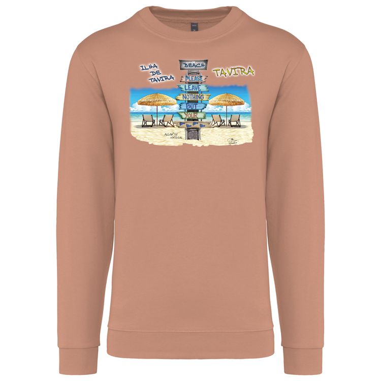 Sweatshirt Kariban sem Capuz Pegadas Tavira