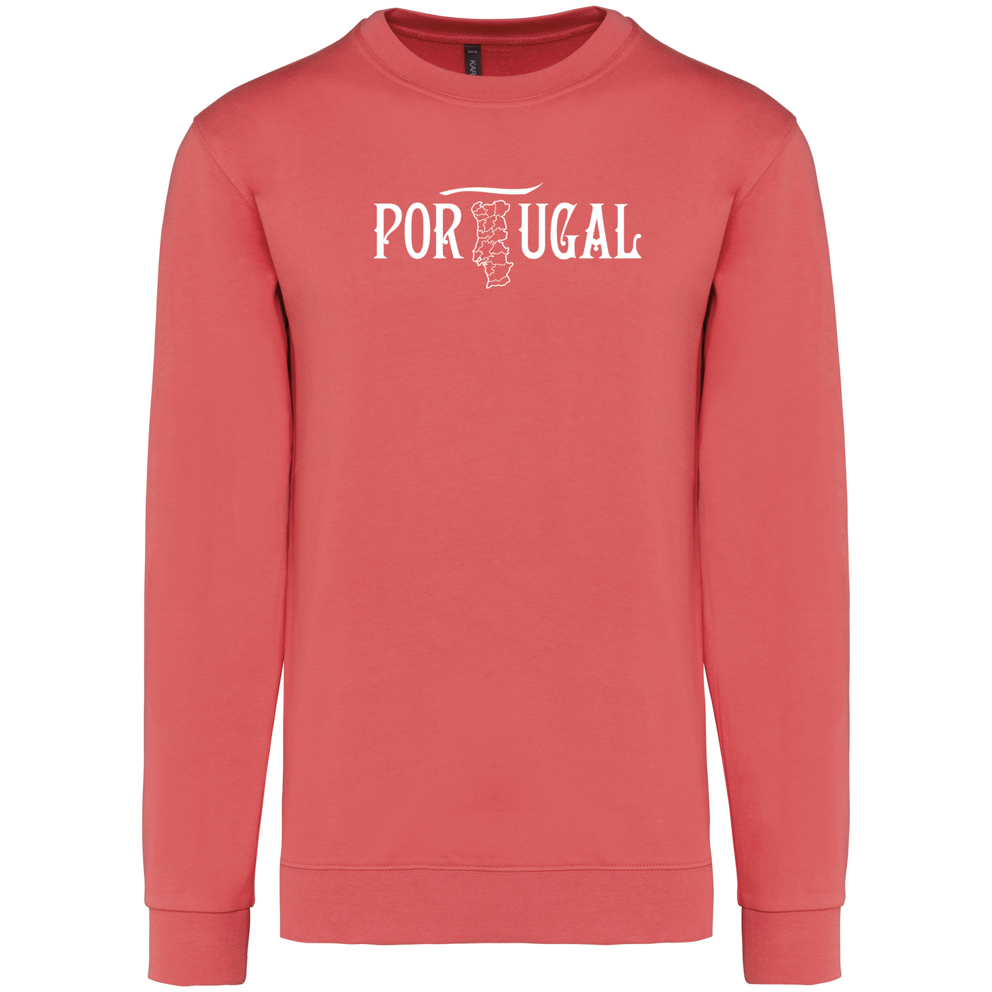 Sweatshirt Kariban sem Capuz Mapa de Portugal