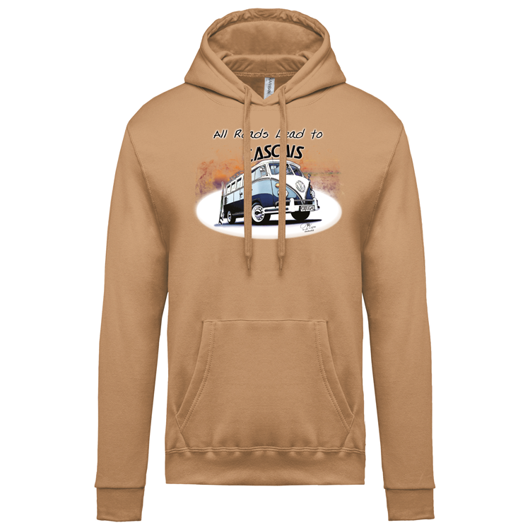 Sweatshirt Kariban com Capuz All Roads Lead to Cascais