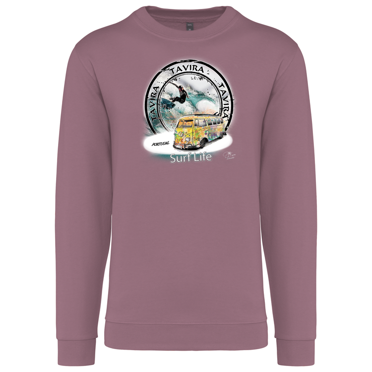 Sweatshirt Kariban sem Capuz Surf Life Tavira