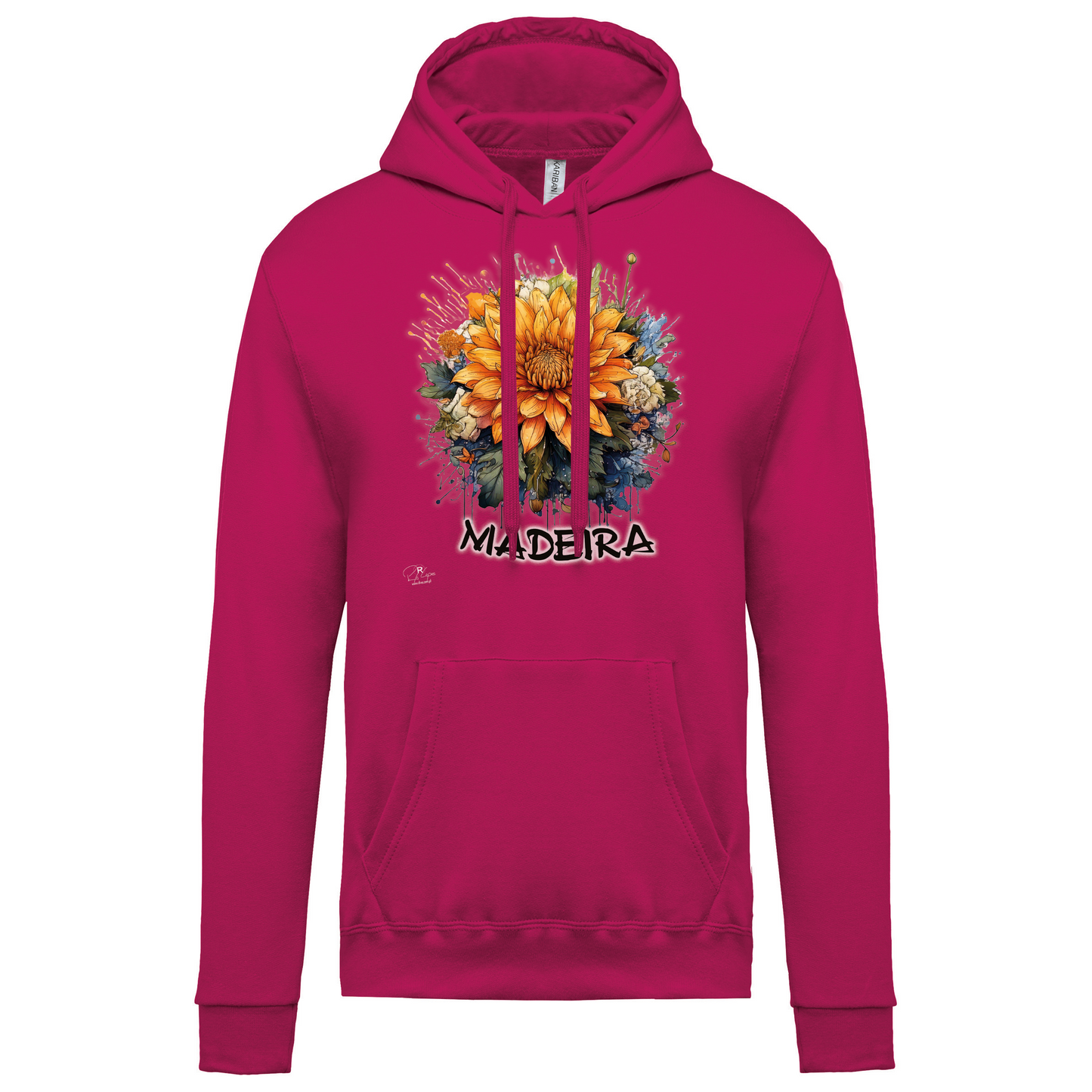 Sweatshirt Kariban com Capuz Arranjo Floral 1