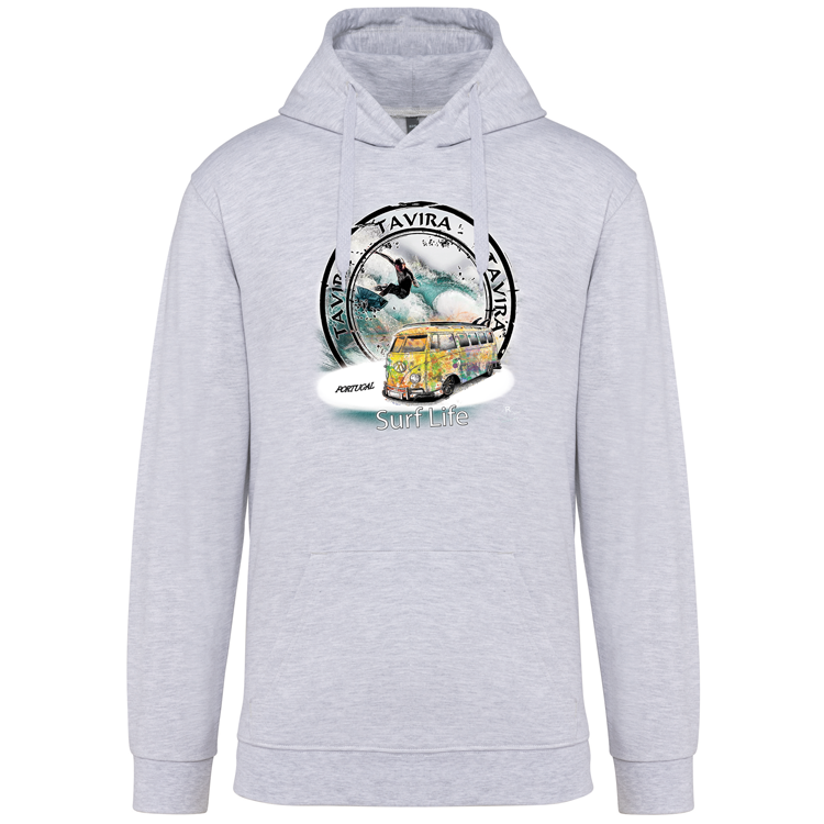 Sweatshirt Kariban com Capuz Surf Life Tavira