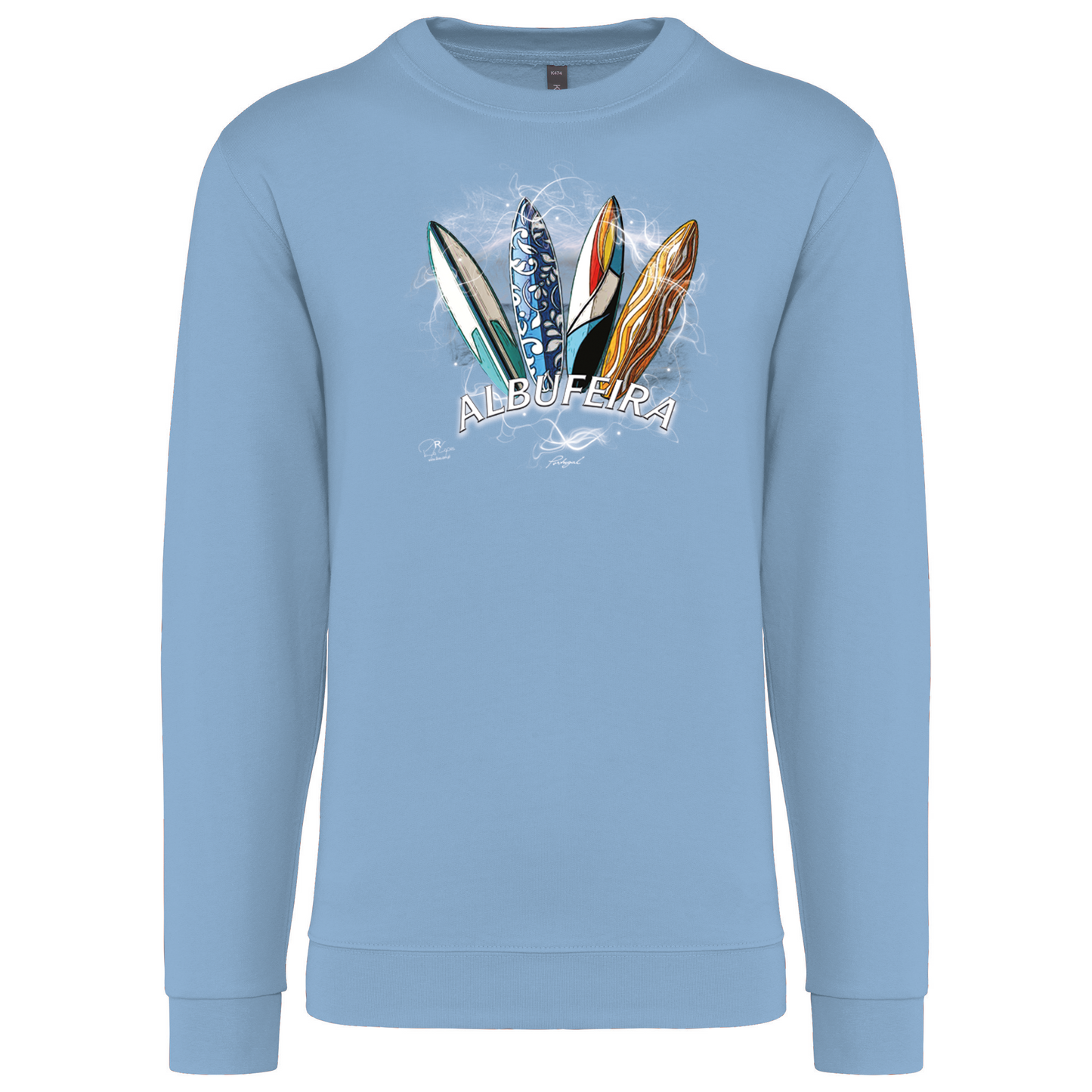 Sweatshirt Kariban sem Capuz Surfboards Albufeira