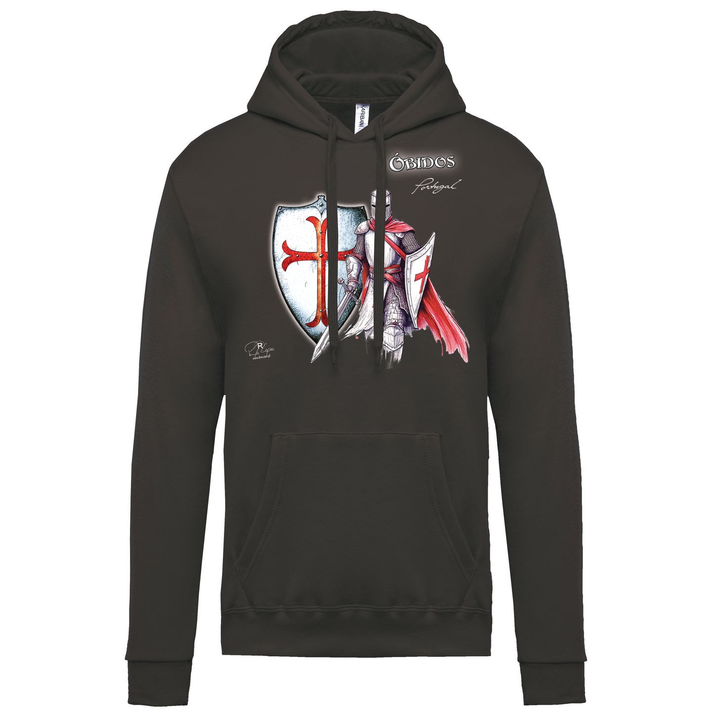 Sweatshirt Kariban com Capuz Templário Óbidos