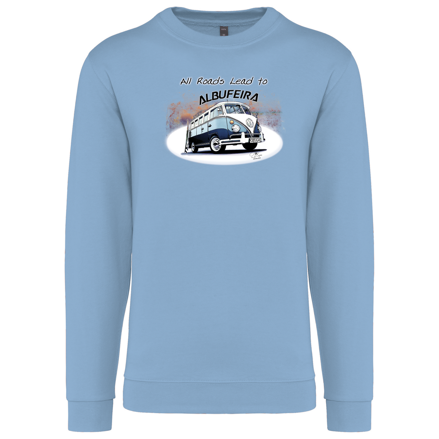 Sweatshirt Kariban sem Capuz All Roads Lead to Albufeira