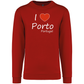 Sweatshirt Kariban sem Capuz I Love Porto
