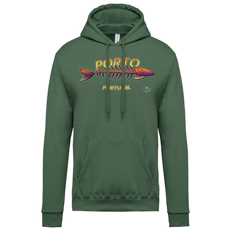 Sweatshirt Kariban com Capuz Espinha Porto