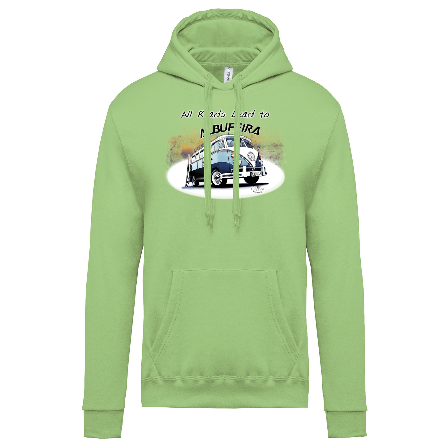 Sweatshirt Kariban com Capuz All Roads Lead to Albufeira