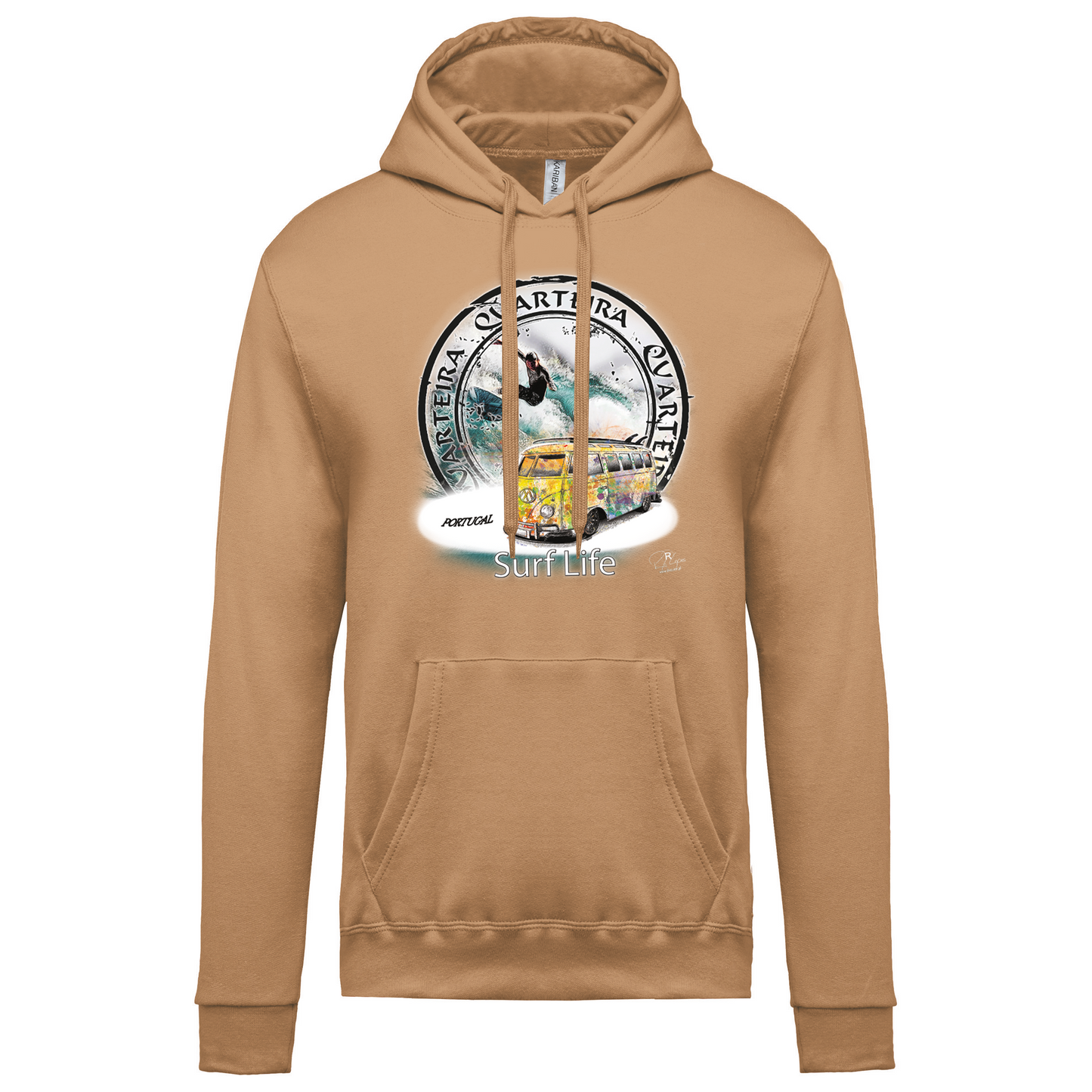 Sweatshirt Kariban com Capuz Surf Life Quarteira