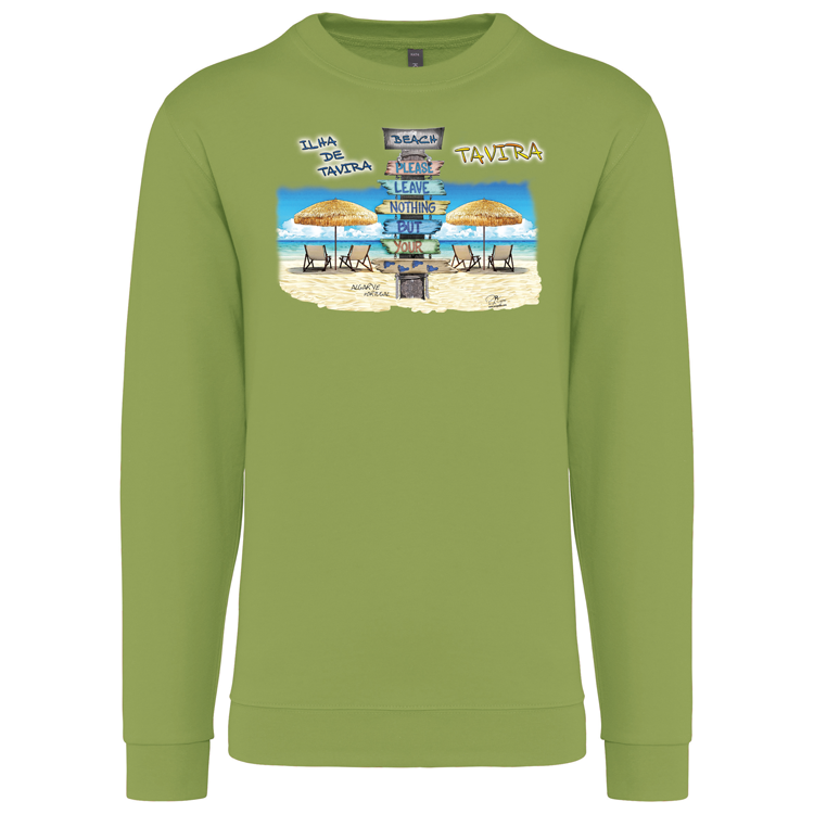 Sweatshirt Kariban sem Capuz Pegadas Tavira