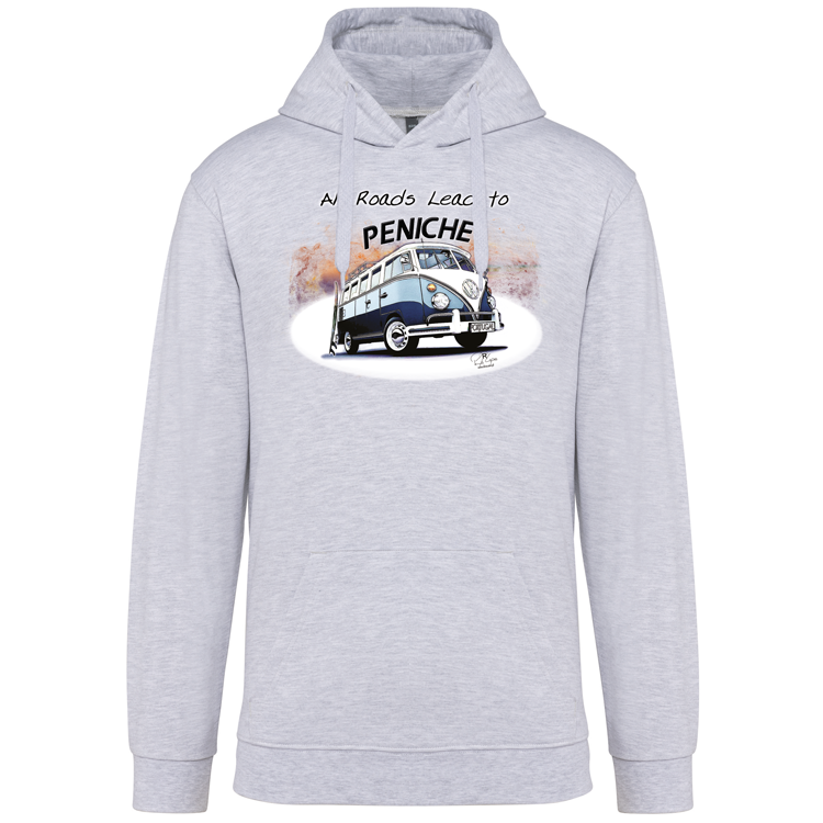 Sweatshirt Kariban com Capuz All Roads Lead to Peniche